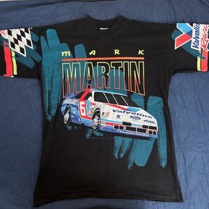 Vintage 1993 Mark Martin #6 Valvoline NASCAR Racing T-Shirt